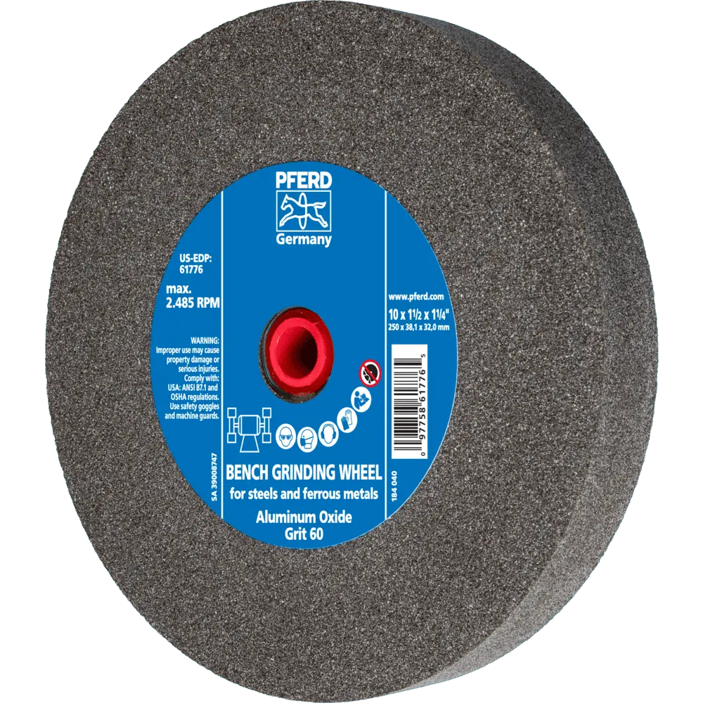 Produktfoto 1 von PFERD TOOLS Schleifbockscheibe Ø 250x40 mm Bohrung-Ø 51 mm A60 für universelle Schleifaufgaben