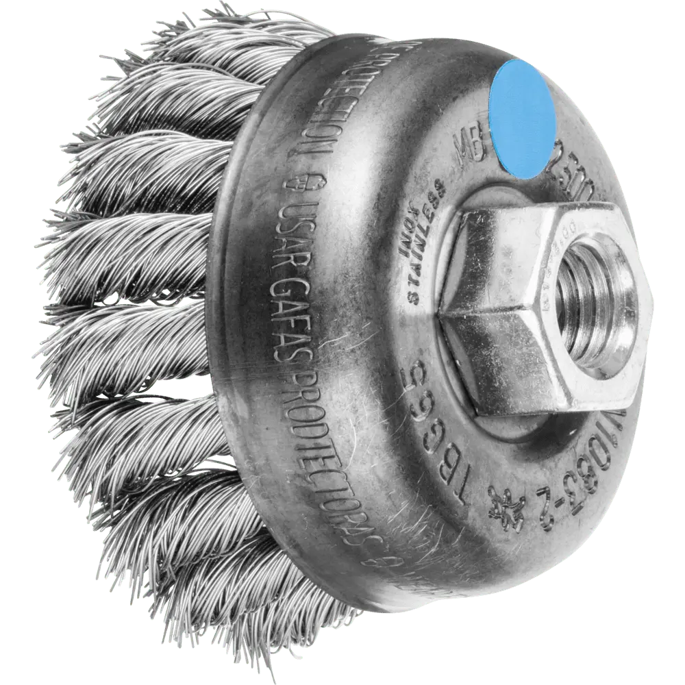 Produktfoto 1 von PFERD TOOLS Topfbürste gezopft TBG Ø 65 mm M14 Edelstahl-Draht-Ø 0,35 mm Winkelschleifer (1)