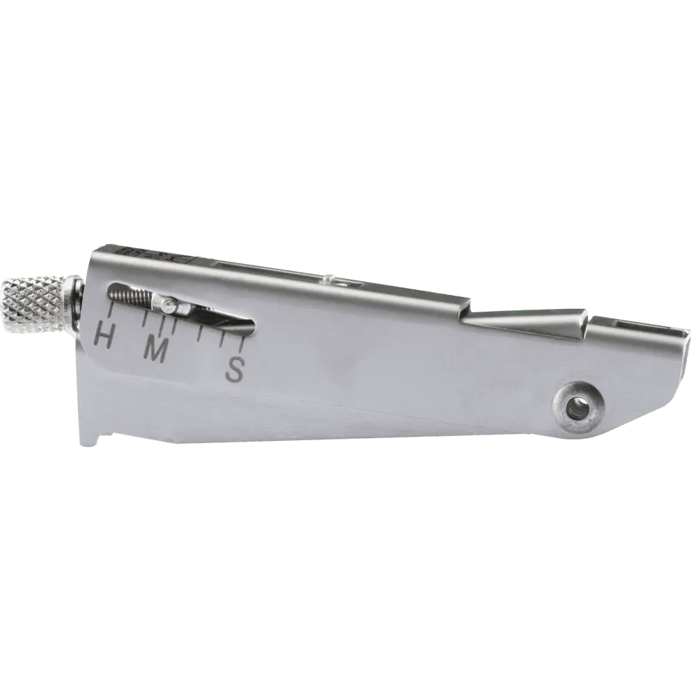 Produktfoto 1 von PFERD TOOLS Verst. Tiefenberenzer Lehre TBL 24 zur def. Kontr. d. Tiefenberenzerabstands an Sägeketten mit Teilungen 1/4″, 3/8″ LP, .325″, 3/8″,.404.