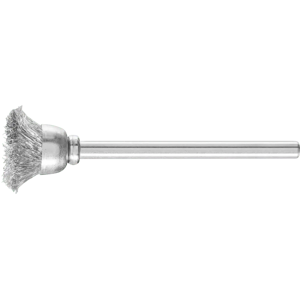 Produktfoto 1 von PFERD TOOLS Miniatur- Topfbürste TBU Ø15 mm Schaft-Ø3 mm Stahl-Draht-Ø0,10, 10 Stk.