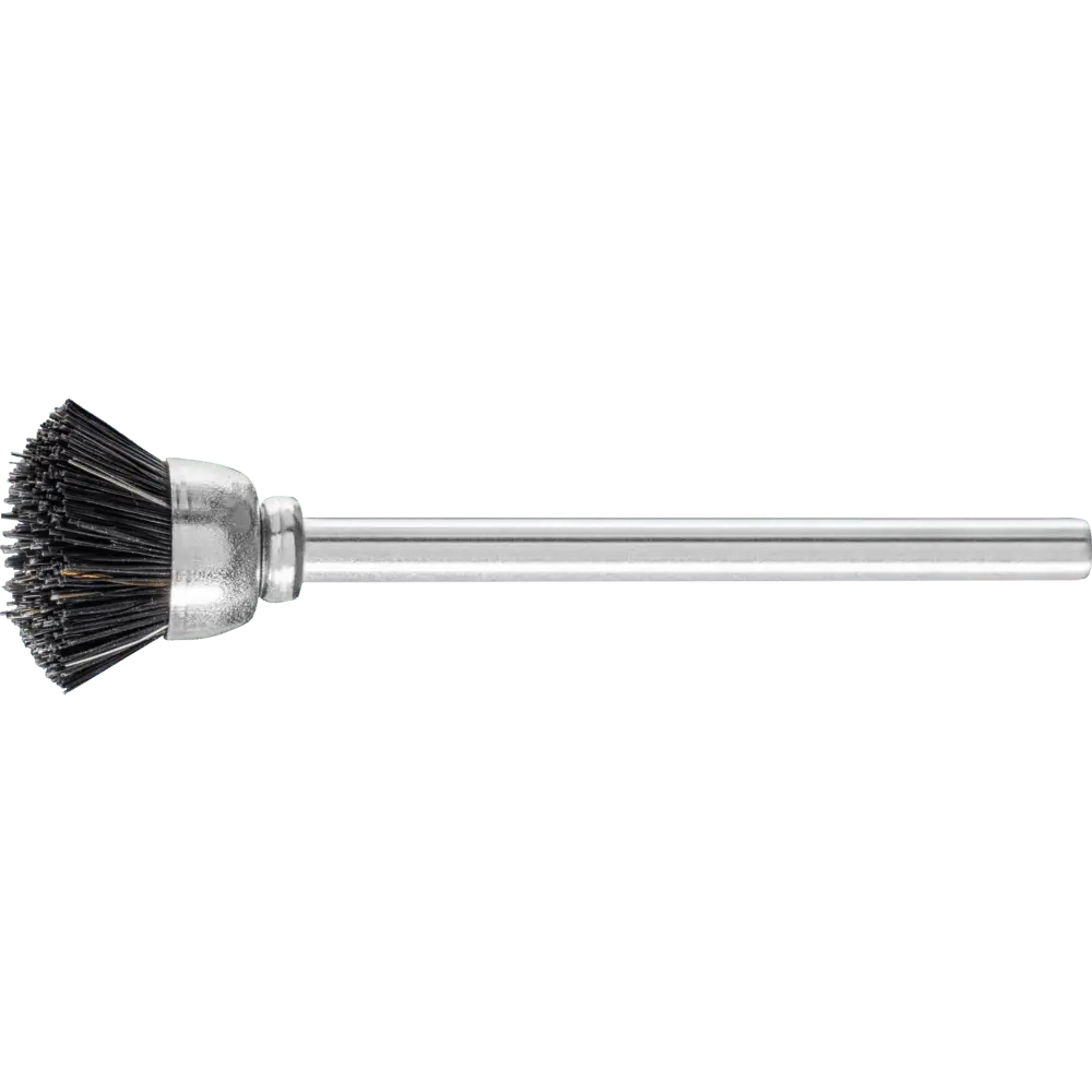 Produktfoto 1 von PFERD TOOLS Miniatur- Topfbürste TBU Ø15 mm Schaft-Ø3 mm schwarze Schweineborste, 10 Stk.
