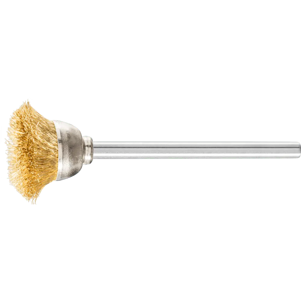 PFERD TOOLS Miniatur- Topfbürste TBU Ø18 mm Schaft-Ø3 mm Messing-Draht-Ø0,10, 10 Stk.