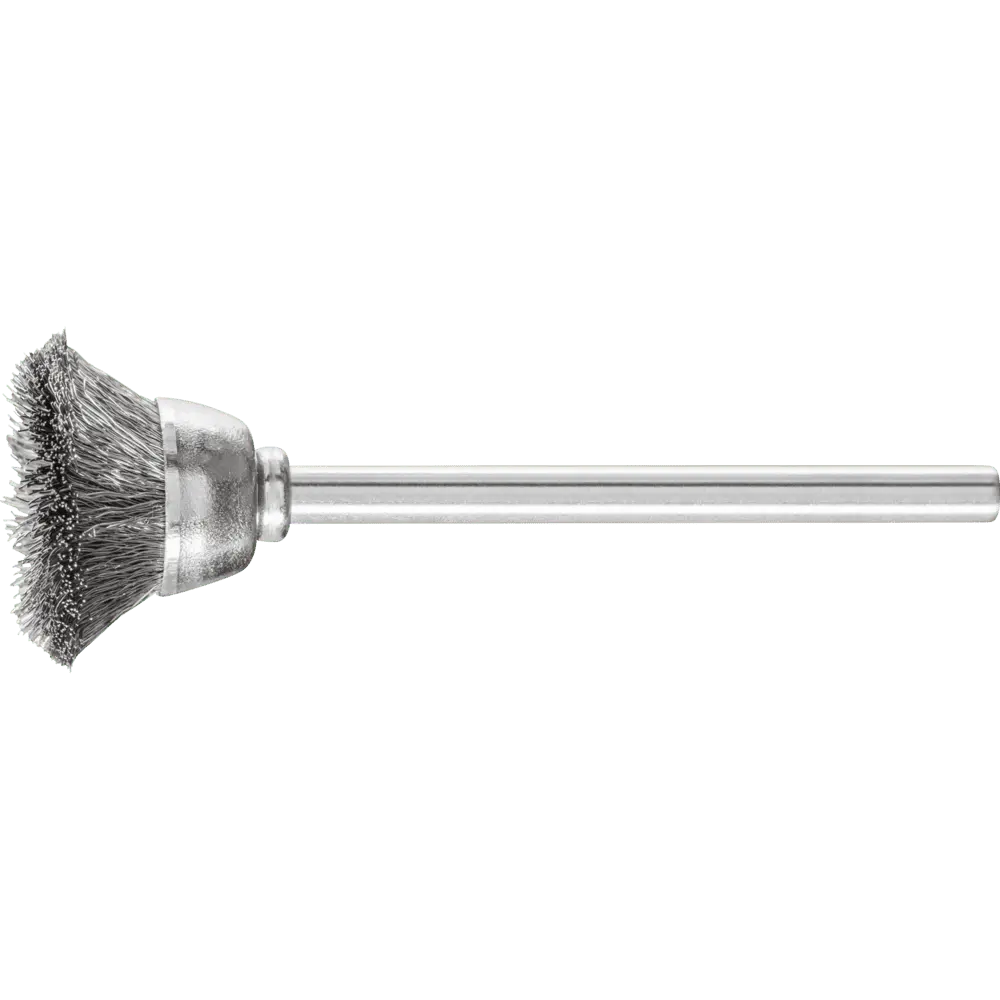 PFERD TOOLS Miniatur- Topfbürste TBU Ø18 mm Schaft-Ø3 mm Edelstahl-Draht-Ø0,10, 10 Stk.