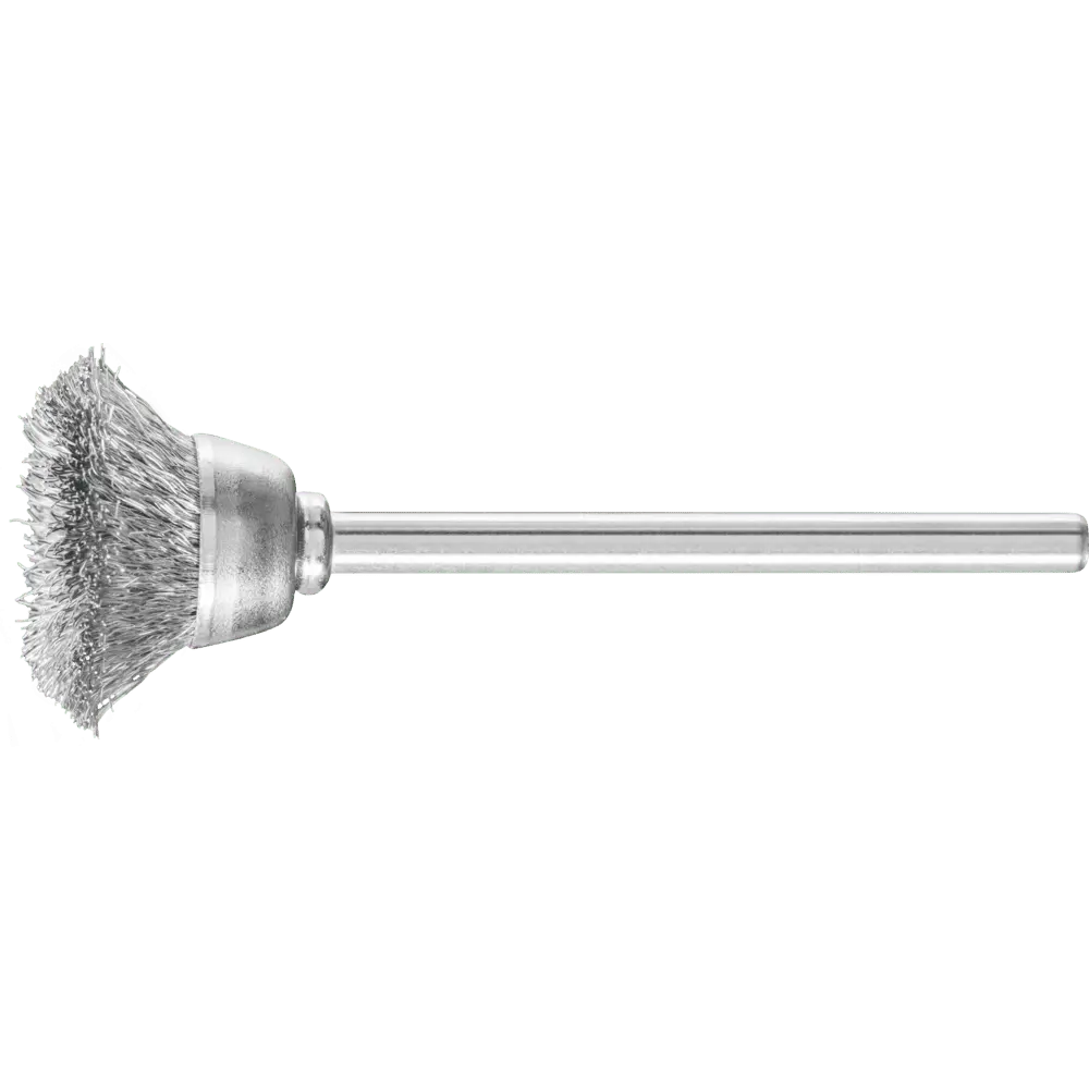 PFERD TOOLS Miniatur- Topfbürste TBU Ø18 mm Schaft-Ø3 mm Stahl-Draht-Ø0,10, 10 Stk.