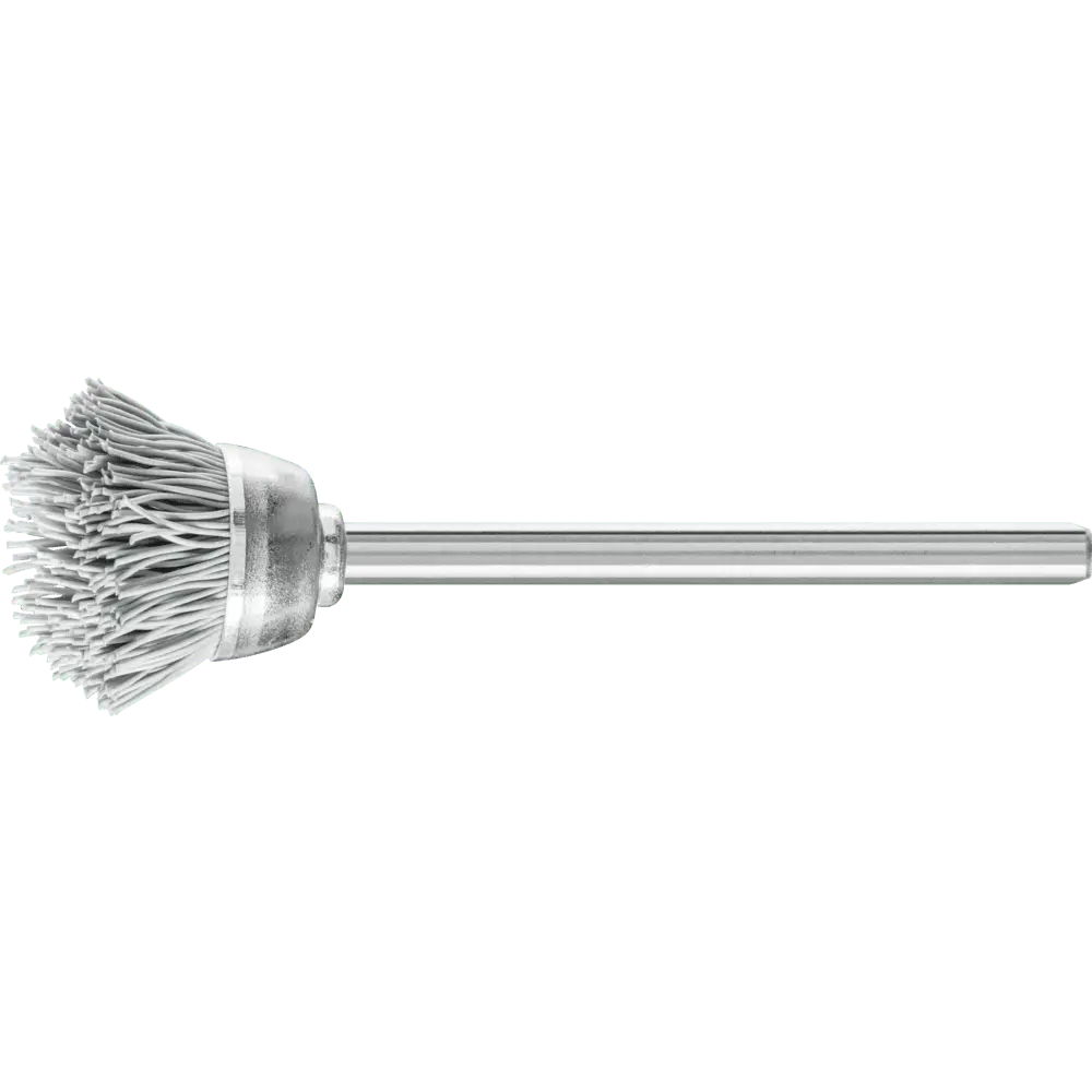 Produktfoto 1 von PFERD TOOLS Miniatur- Topfbürste TBU Ø18 mm Schaft-Ø3 mm SiC-Filament-Ø0,25 Korn 800, 10 Stk.