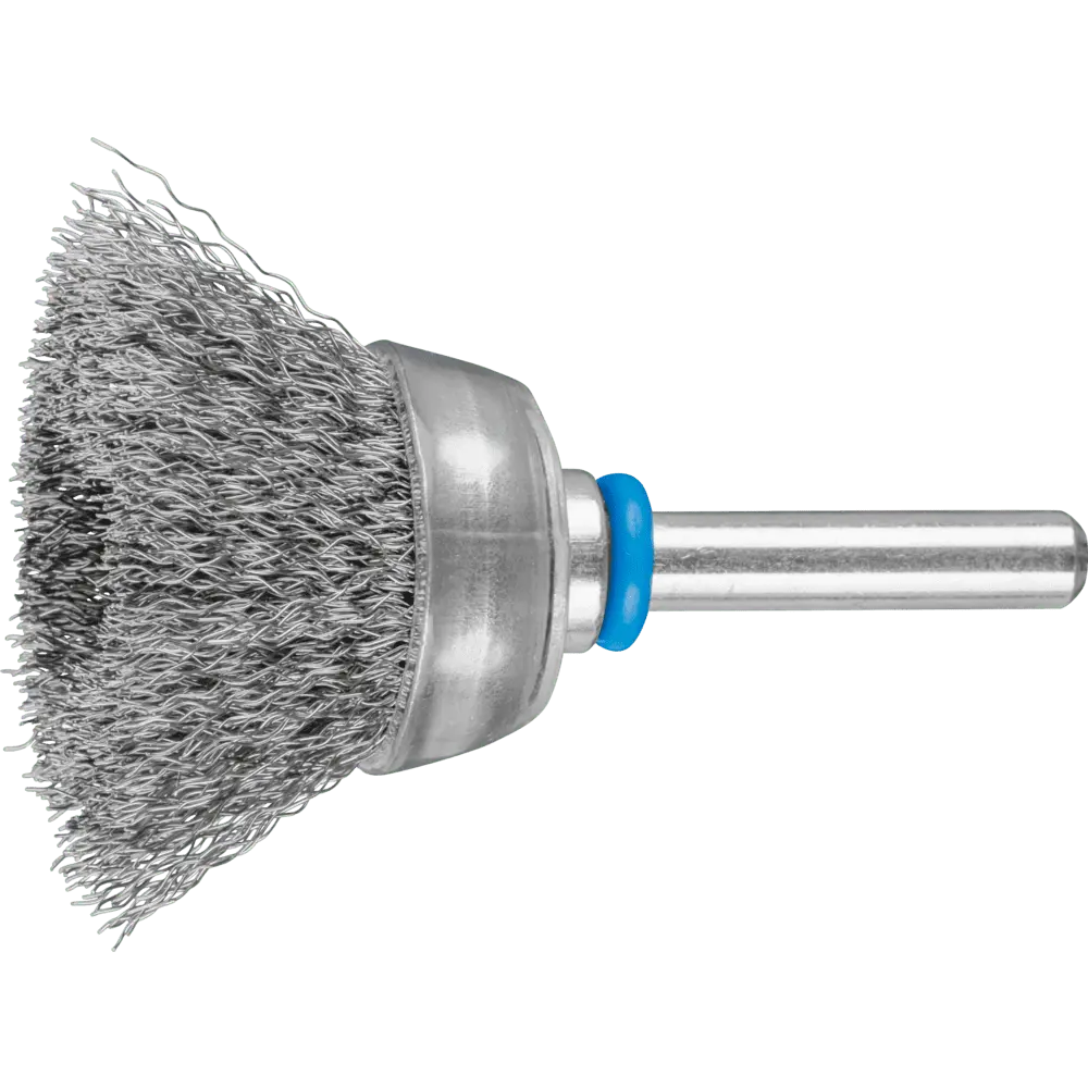 Produktfoto 1 von PFERD TOOLS Topfbürste ungezopft TBU Ø30mm Schaft-Ø6 mm Edelstahl-Draht-Ø0,20, 10 Stk.