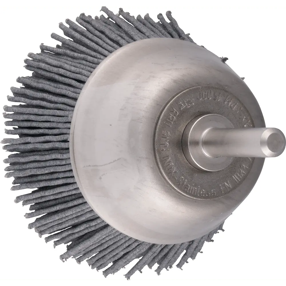Produktfoto 1 von PFERD TOOLS INOX-TOTAL Topfbürste ungezopft RBUIT Ø50 mm Schaft-Ø6 mm SiC-Filament-Ø0,90 mm Korn 180, 10 Stk.