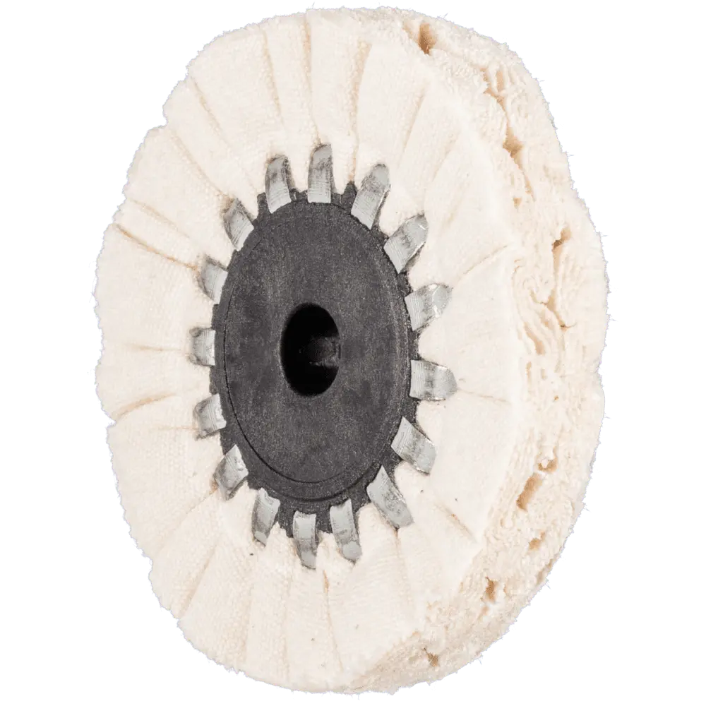 Produktfoto 1 von PFERD TOOLS Tuchring TR Hart Ø 50x10mm Bohrung-Ø 6 mm für Vorpolitur mit Polierpaste, 5 Stk.