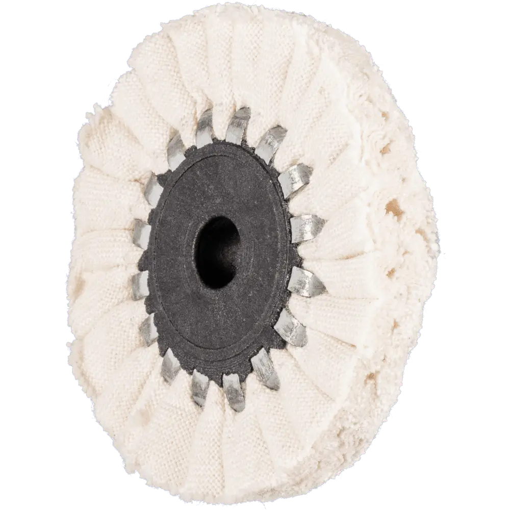Produktfoto 1 von PFERD TOOLS Tuchring TR weich Ø 50x10mm Bohrung-Ø 6 mm für Hochglanzpolitur mit Polierpaste, 5 Stk.