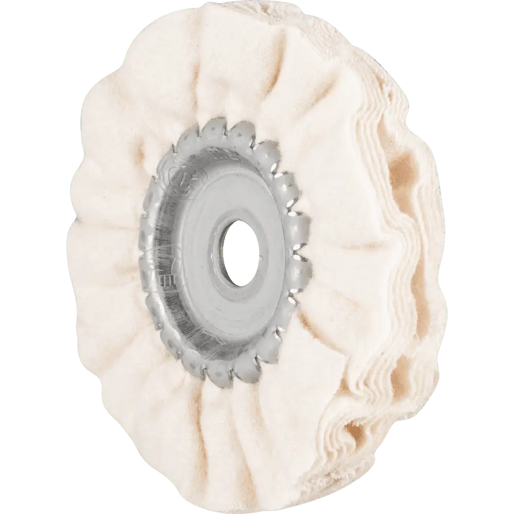 Produktfoto 1 von PFERD TOOLS Tuchring TR Flanell Ø 80x10mm Bohrung-Ø 10mm für Spiegelpolitur und Abglänzen mit Polierpaste, 5 Stk.