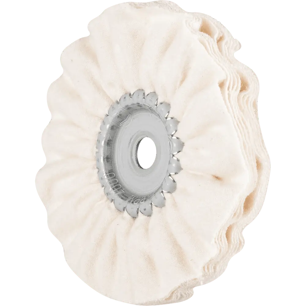 Produktfoto 1 von PFERD TOOLS Tuchring TR Flanell Ø 100x10mm Bohrung-Ø 10mm für Spiegelpolitur und Abglänzen mit Polierpaste, 5 Stk.