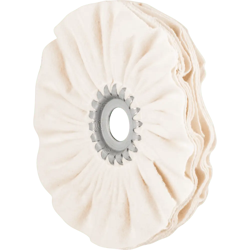 Produktfoto 1 von PFERD TOOLS Tuchring TR Flanell Ø 150x10mm Bohrung-Ø 20mm für Spiegelpolitur und Abglänzen mit Polierpaste, 5 Stk.
