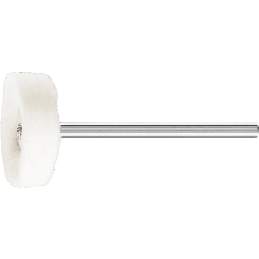 Produktfoto 1 von PFERD TOOLS Tuchring TR Flanell Ø 22x10mm Schaft-Ø 3 mm für Spiegelpolitur und Abglänzen mit Polierpaste, 10 Stk.