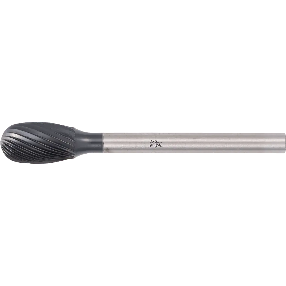 Produktfoto 1 von PFERD TOOLS Hartmetall Hochleistungsfrässtift Tropfen TRE Ø 06x10mm Schaft-Ø 3mm Z5 HICOAT beschichtet universal fein