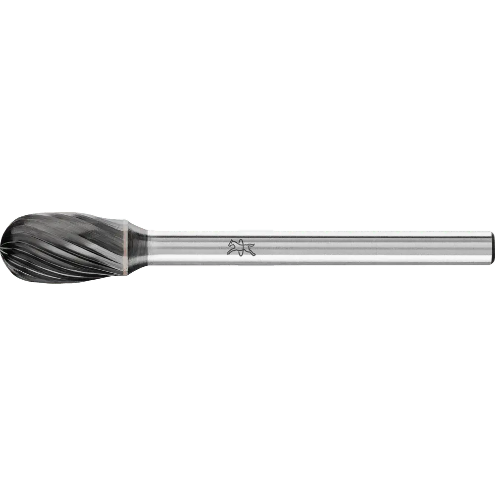 Produktfoto 1 von PFERD TOOLS Hartmetall Hochleistungsfrässtift Tropfen TRE Ø 06x10mm Schaft-Ø 3mm Z3P HICOAT beschichtet universal mittel kreuzverzahnt
