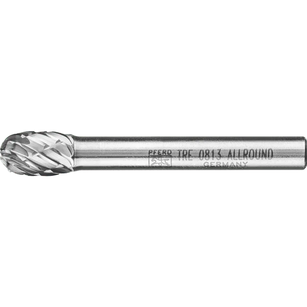 Produktfoto 1 von PFERD TOOLS Hartmetall Hochleistungsfrässtift ALLROUND Tropfen TRE Ø 08x13 mm Schaft-Ø 6 mm universal grob