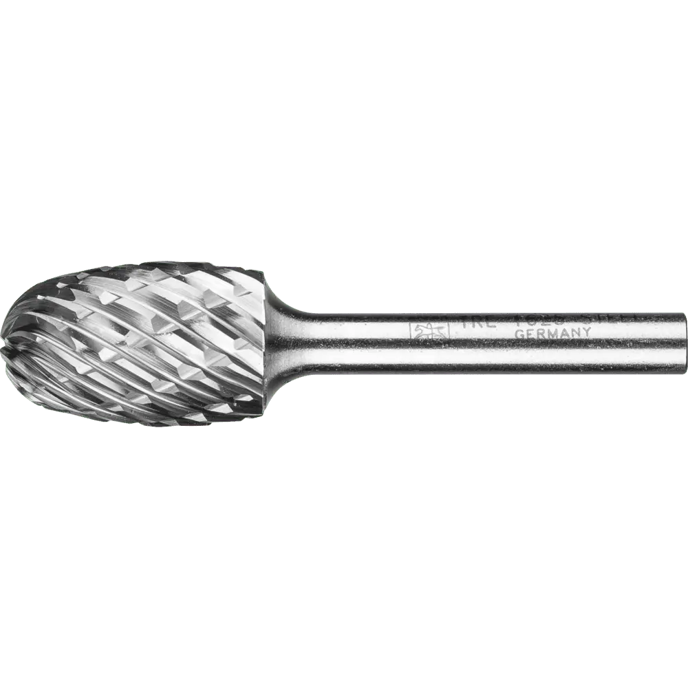 PFERD TOOLS Hartmetall Hochleistungsfrässtift STEEL Tropfen TRE Ø 16x25 mm Schaft-Ø 6 mm für Stahl