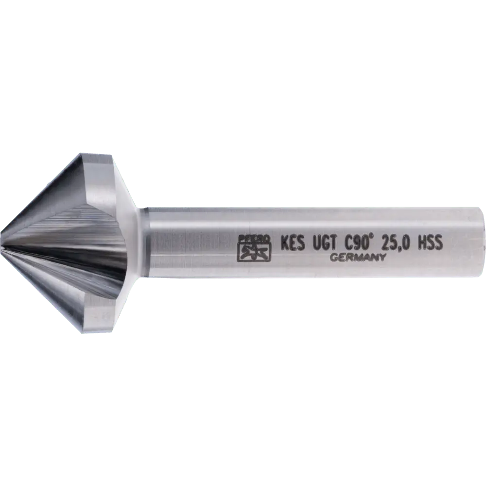 Produktfoto 1 von PFERD TOOLS HSS Kegel-und Entgratsenker UGT 90° Ø 25 mm Schaft-Ø 10 mm DIN 335 C mit Ungleichteilung