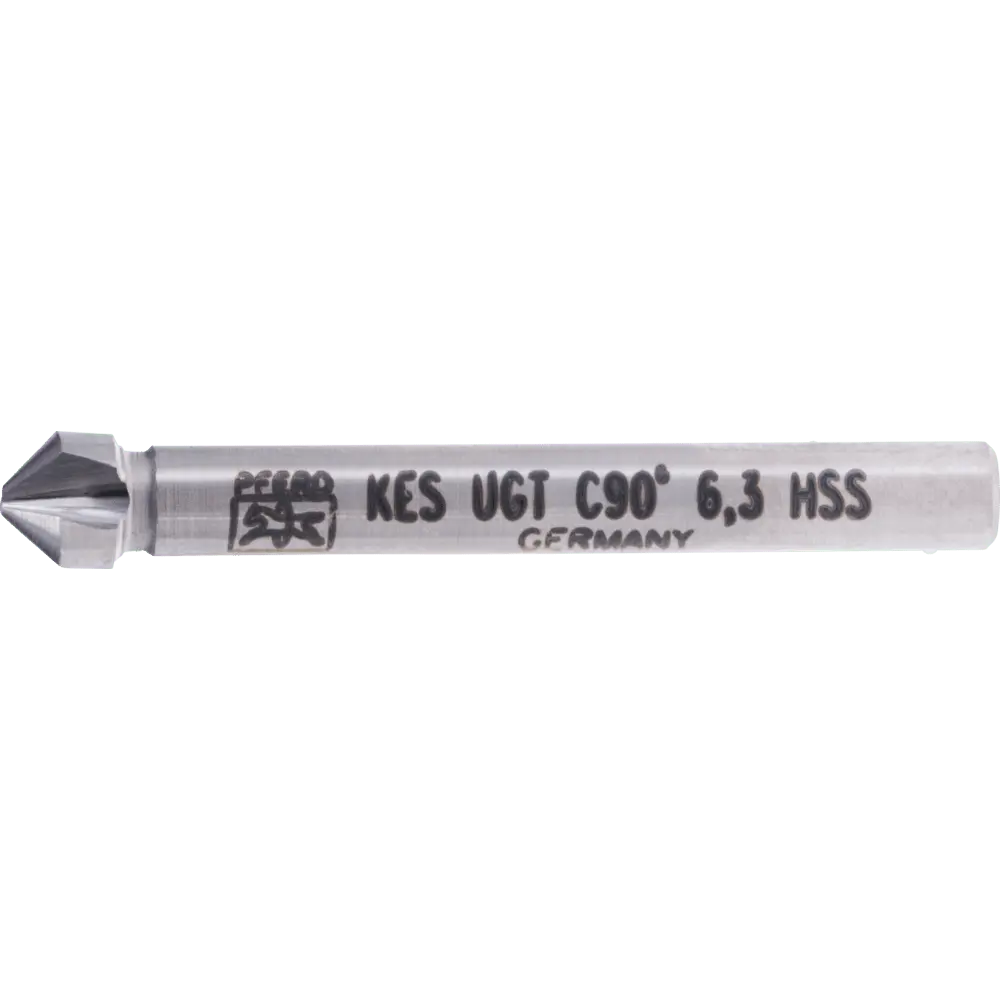 Produktfoto 1 von PFERD TOOLS HSS Kegel-und Entgratsenker UGT 90° Ø 6,3 mm Schaft-Ø 5 mm DIN 335 C mit Ungleichteilung