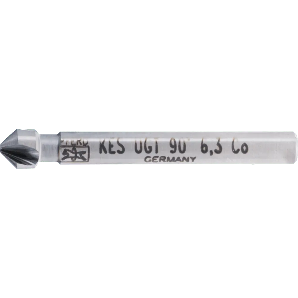 Produktfoto 1 von PFERD TOOLS HSSE Co5 Kegel-und Entgratsenker 90° Ø 6,3 mm Schaft-Ø 5 mm DIN 335 C mit Ungleichteilung