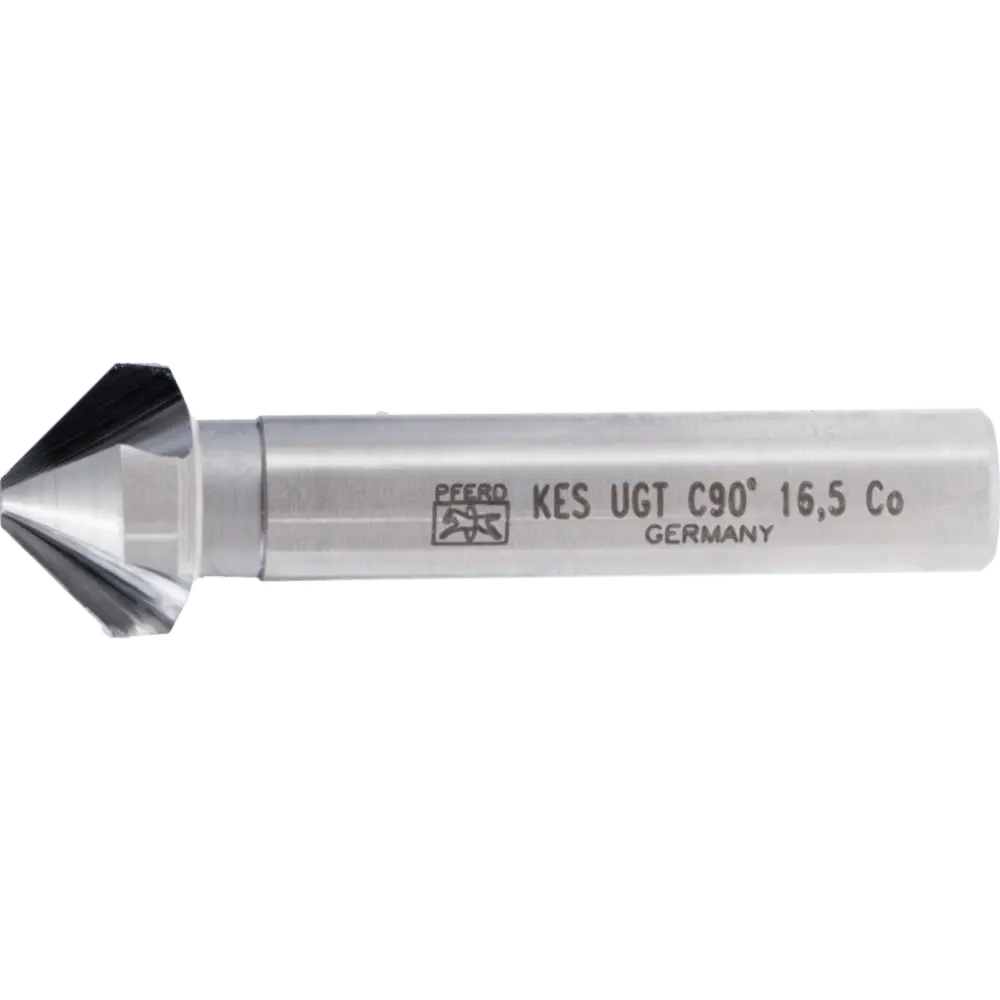 PFERD TOOLS HSSE Co5 Kegel-und Entgratsenker 90° Ø 16,5 mm Schaft-Ø 10 mm DIN 335 C mit Ungleichteilung