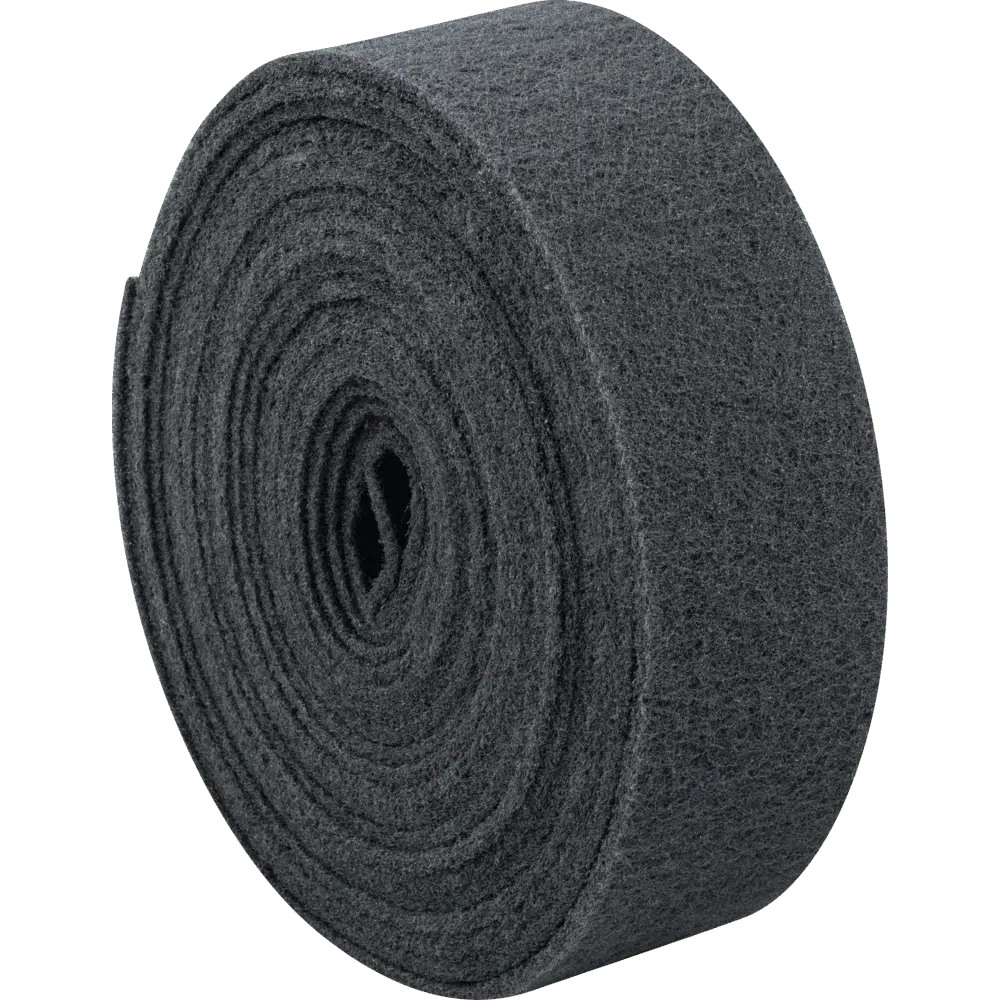 Produktfoto 1 von PFERD TOOLS POLINOX Vliesbandrolle VBR 100mmx10m SiC 400 für Feinschliff und Finish