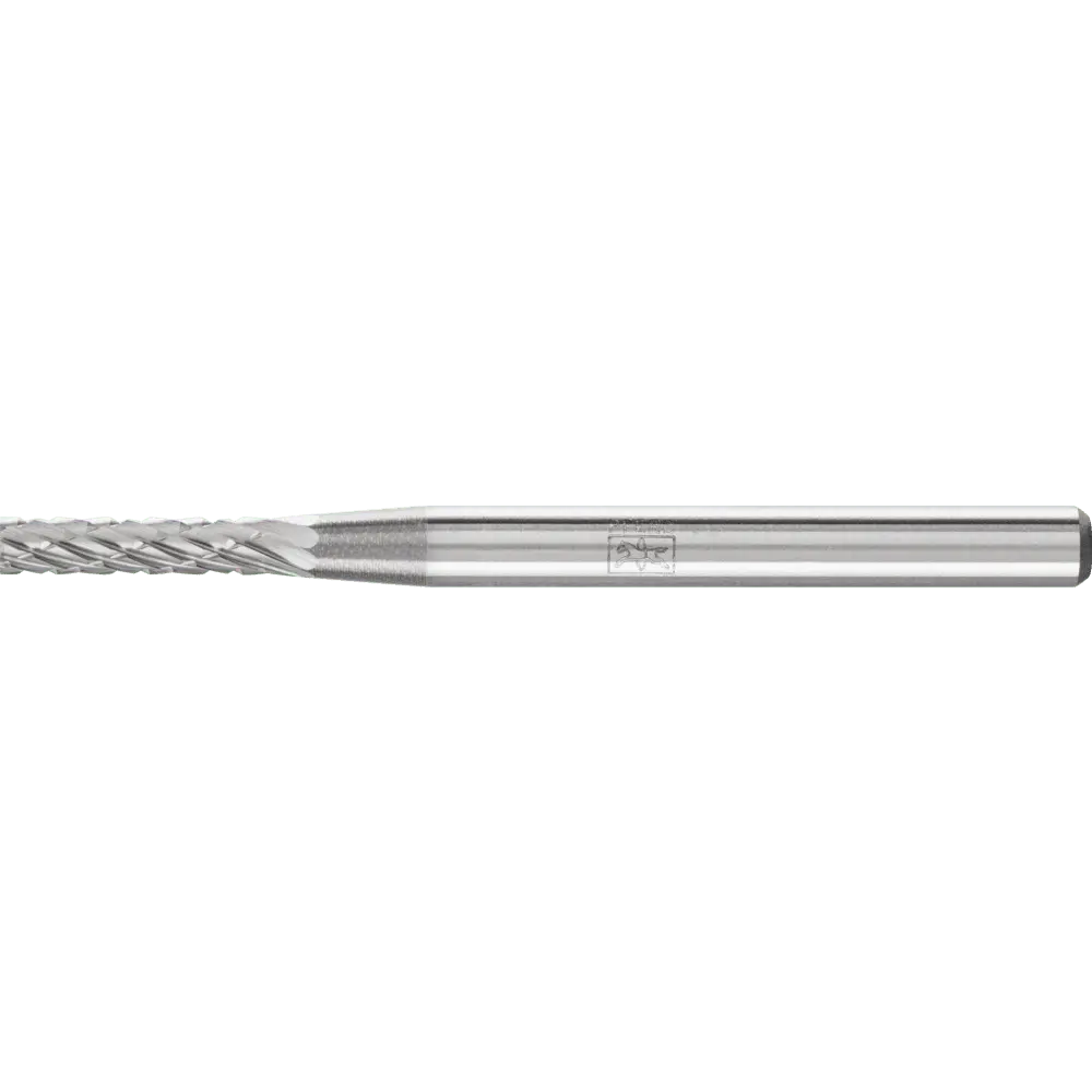 Produktfoto 1 von PFERD TOOLS Hartmetall Frässtift Zylinder ZYA Ø 02x10mm Schaft-Ø 3 mm Z3P universal mittel kreuzverzahnt