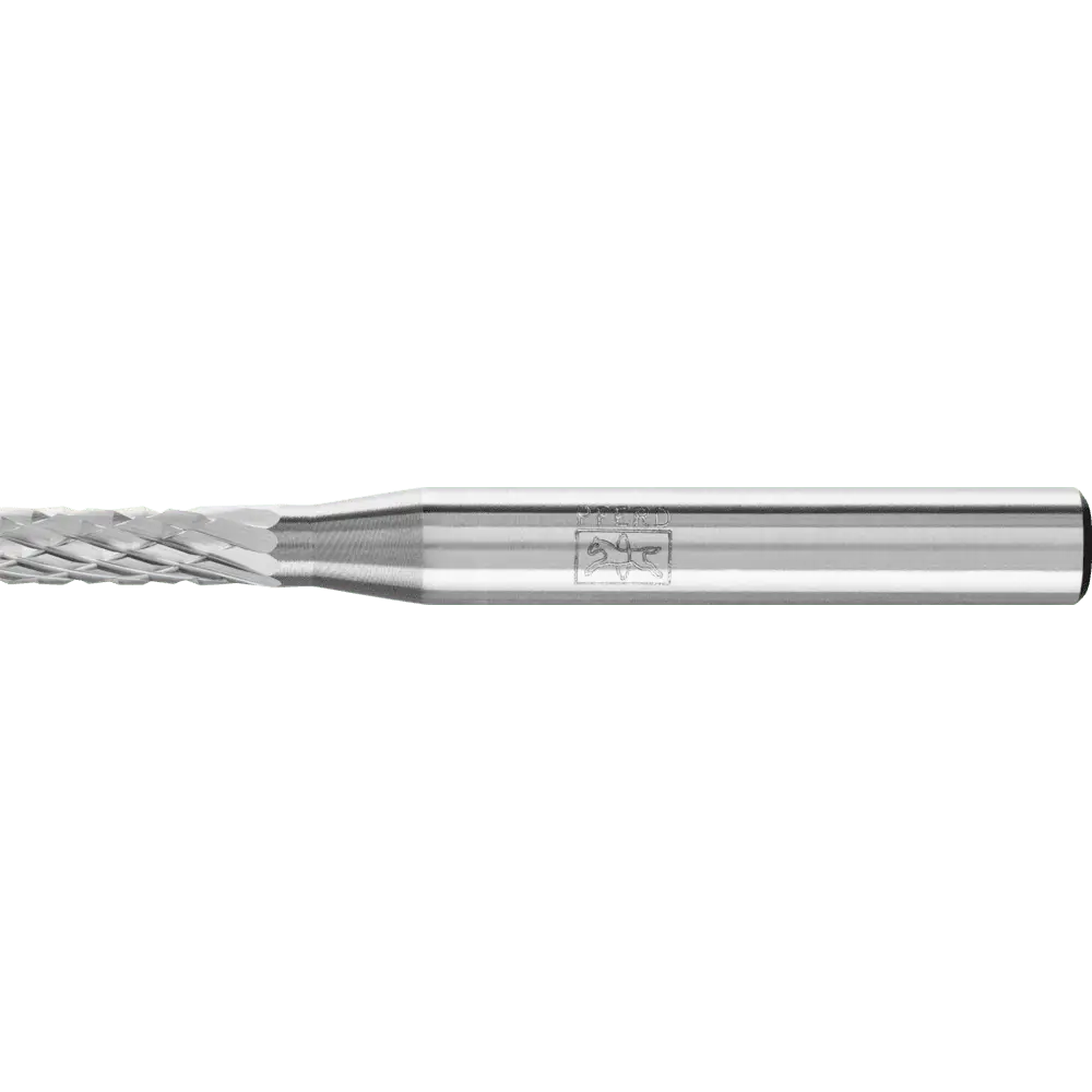 Produktfoto 1 von PFERD TOOLS Hartmetall Frässtift Zylinder ZYA Ø 04x13 mm Schaft-Ø 6 mm Z4 universal mittel fein