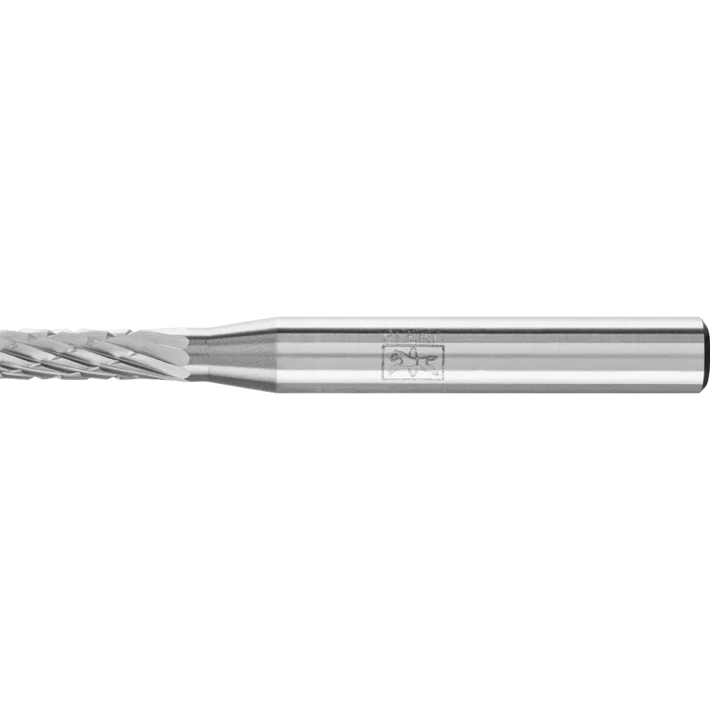 Produktfoto 1 von PFERD TOOLS Hartmetall Frässtift Zylinder ZYA Ø 04x13 mm Schaft-Ø 6 mm Z3P universal mittel kreuzverzahnt