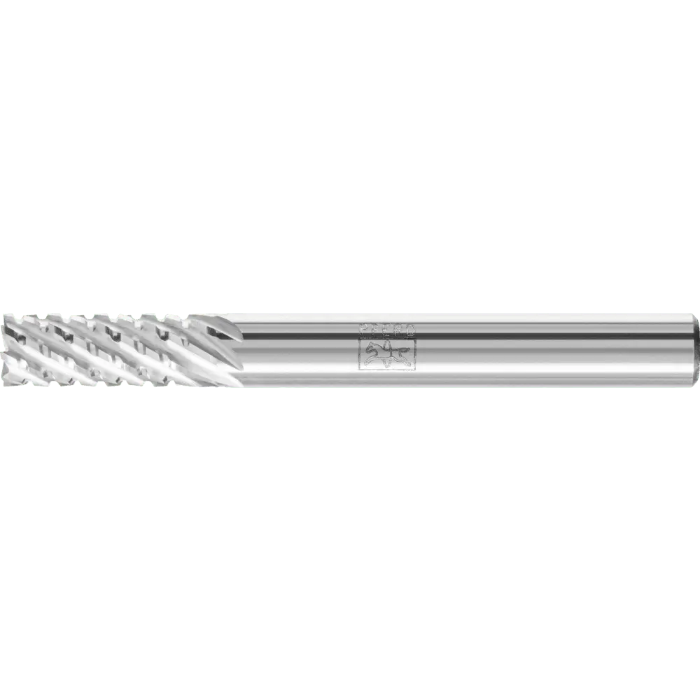 Produktfoto 1 von PFERD TOOLS Hartmetall Frässtift Zylinder ZYAS stirnverzahnt 06x16mm Schaft-Ø 6mm TITANIUM für Titan