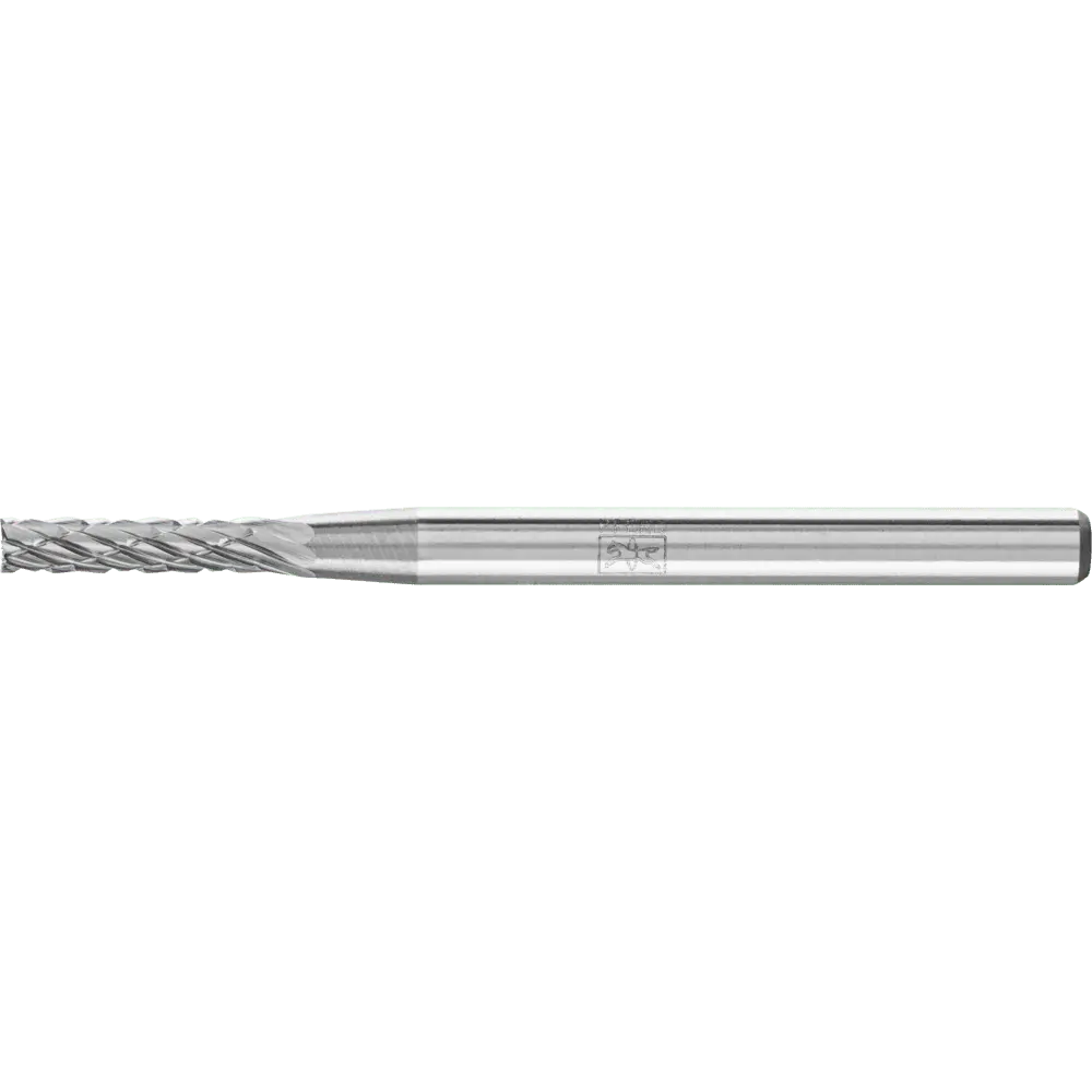 Produktfoto 1 von PFERD TOOLS Hartmetall Frässtift Zylinder ZYAS stirnverzahnt Ø 02x10mm Schaft-Ø 3mm Z3P universal mittel kreuzverzahnt