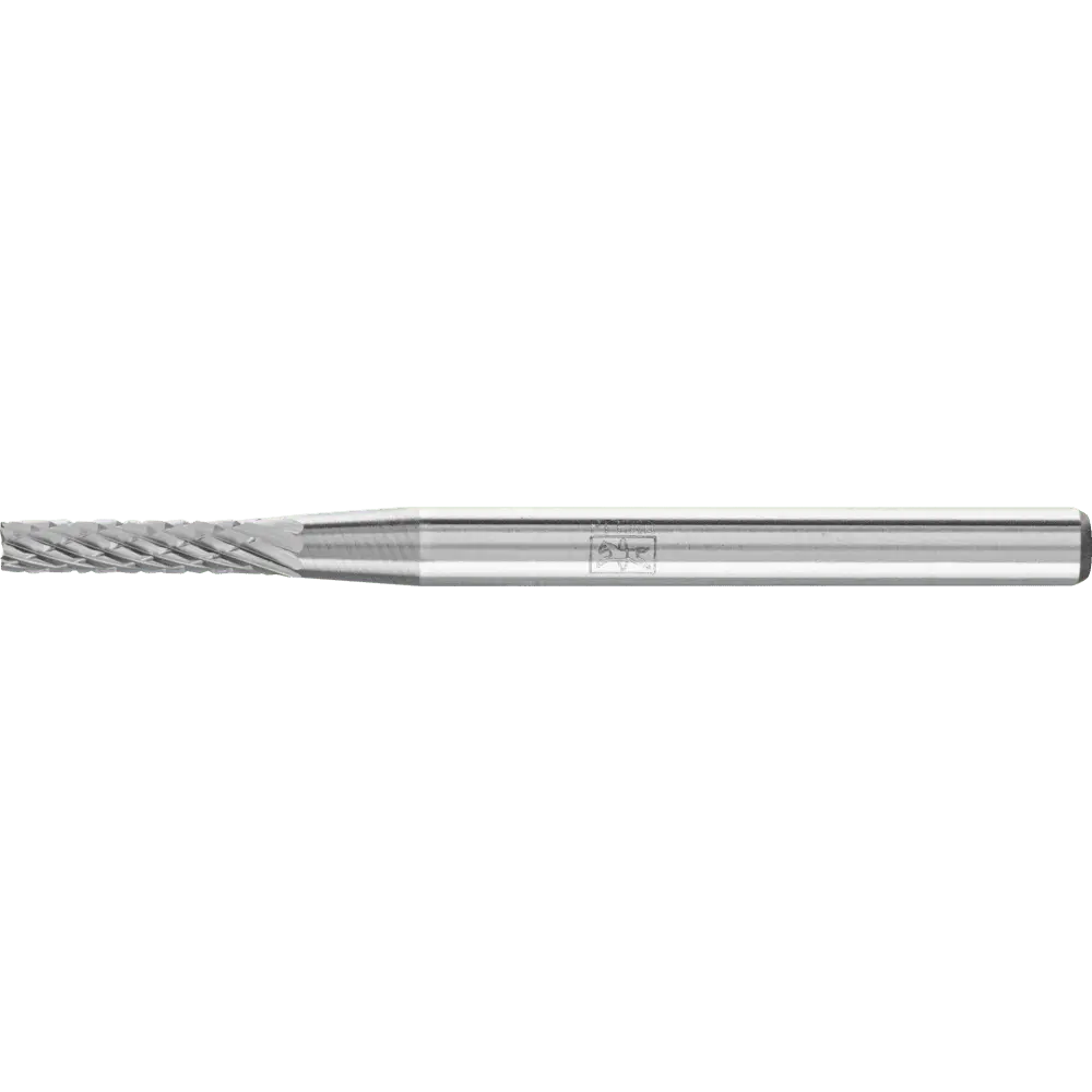 Produktfoto 1 von PFERD TOOLS Hartmetall Frässtift Zylinder ZYAS stirnverzahnt Ø 02x10mm Schaft-Ø 3mm Z4 universal mittel fein