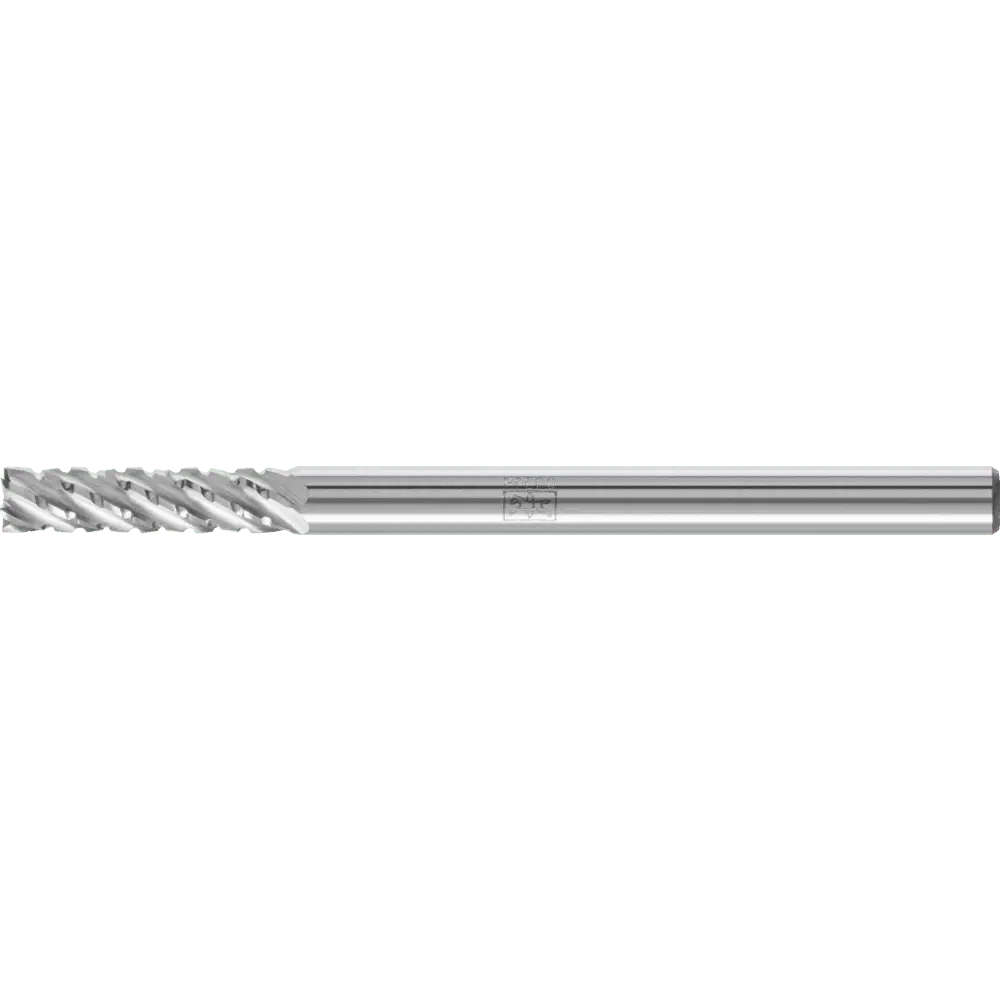 Produktfoto 1 von PFERD TOOLS Hartmetall Frässtift Zylinder ZYAS stirnverzahnt 03x13mm Schaft-Ø 3mm TITANIUM für Titan