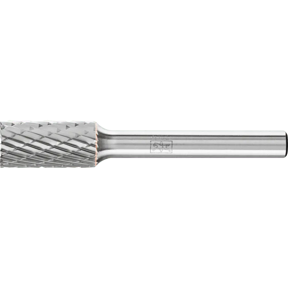 Produktfoto 1 von PFERD TOOLS Hartmetall Frässtift Zylinder ZYAS stirnverzahnt Ø 10x20mm Schaft-Ø 6mm Z3P universal mittel kreuzverzahnt