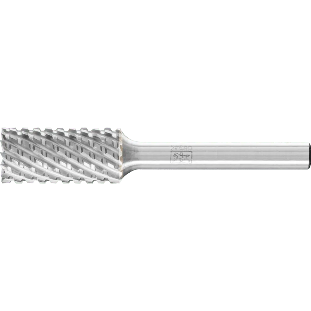 Produktfoto 1 von PFERD TOOLS Hartmetall Frässtift Zylinder ZYAS stirnverzahnt 12x25mm Schaft-Ø 6mm TITANIUM für Titan