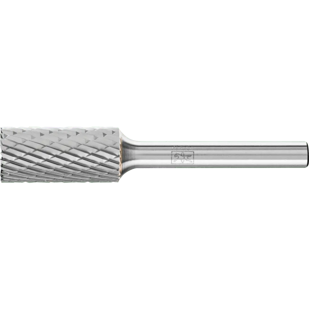 Produktfoto 1 von PFERD TOOLS Hartmetall Frässtift Zylinder ZYAS stirnverzahnt Ø 12x25mm Schaft-Ø 6mm Z3P universal mittel kreuzverzahnt