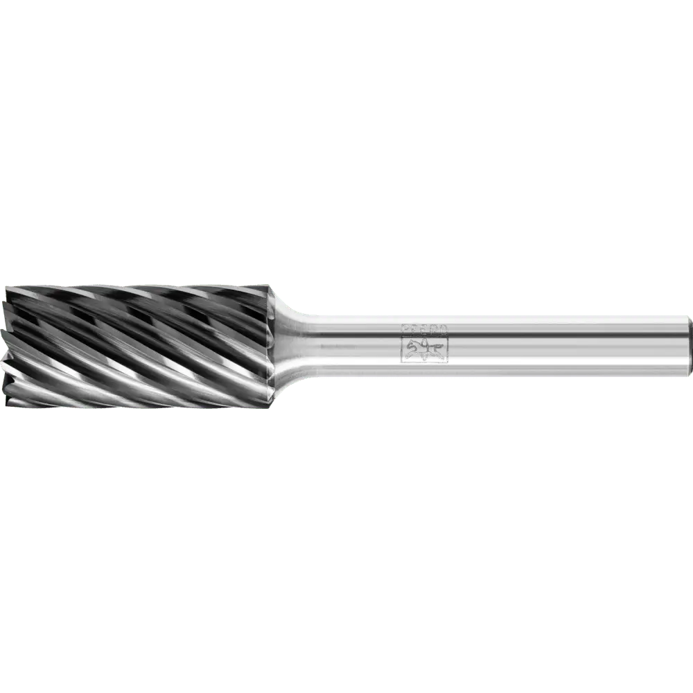 Produktfoto 1 von PFERD TOOLS Hartmetall Hochleistungsfrässtift INOX Zylinder  ZYAS stirnverzahnt Ø 12x25mm Schaft-Ø 6mm HICOAT Stahl