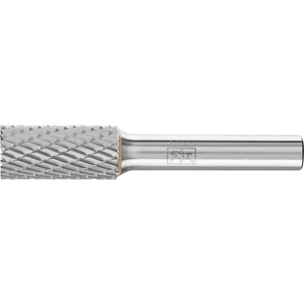 Produktfoto 1 von PFERD TOOLS Hartmetall Frässtift Zylinder ZYAS stirnverzahnt Ø 12x25mm Schaft-Ø 8mm Z3P universal mittel kreuzverzahnt