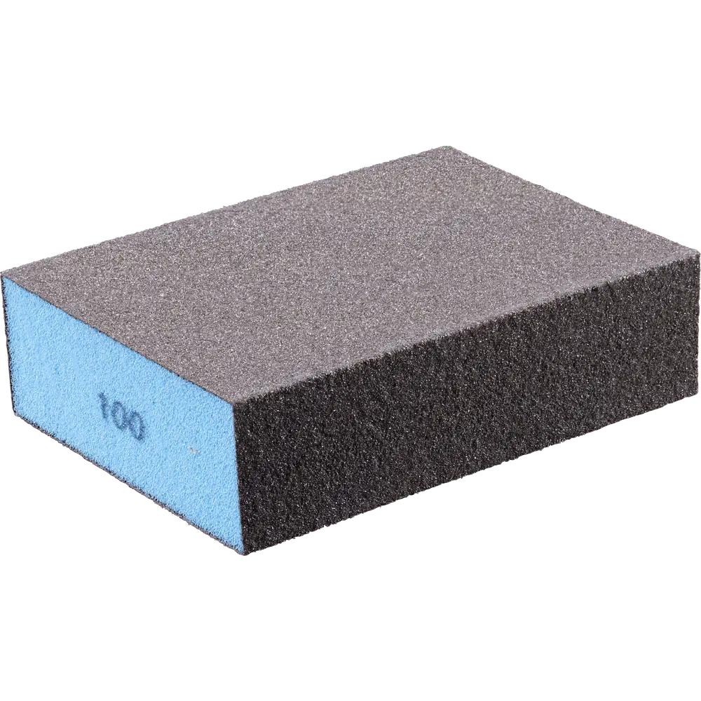 Produktfoto 1 von PFERD TOOLS Wasserfester Schleifschwamm 69x98x26 mm A100 vierseitig für universelle Anwendung, 5 Stk.