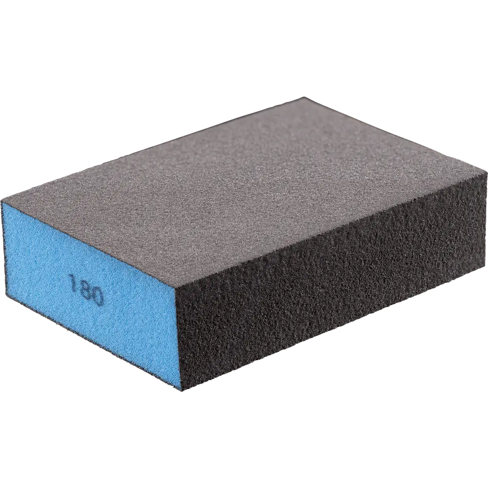 Produktfoto 1 von PFERD TOOLS Wasserfester Schleifschwamm 69x98x26 mm A180 vierseitig für universelle Anwendung, 5 Stk.