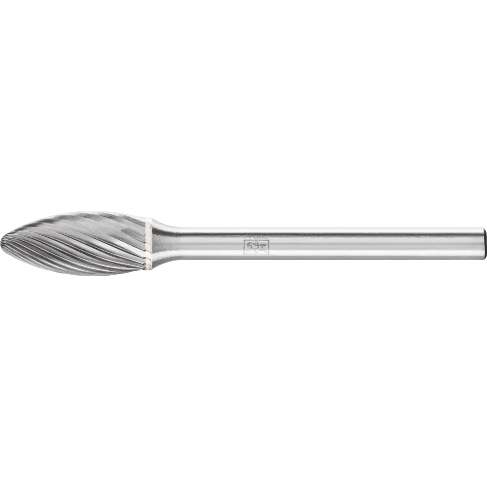 Produktfoto 1 von PFERD TOOLS Hartmetall Frässtift Flamme B Ø 06x13 mm Schaft-Ø 3 mm Z5 universal fein