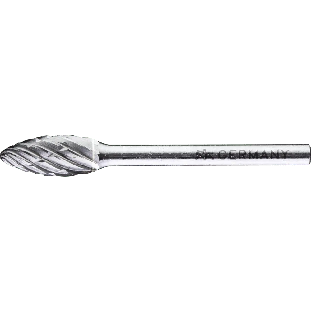 Produktfoto 1 von PFERD TOOLS Hartmetall Hochleistungsfrässtift ALLROUND Flamme B Ø06x13 mm Schaft-Ø 3 mm universal grob