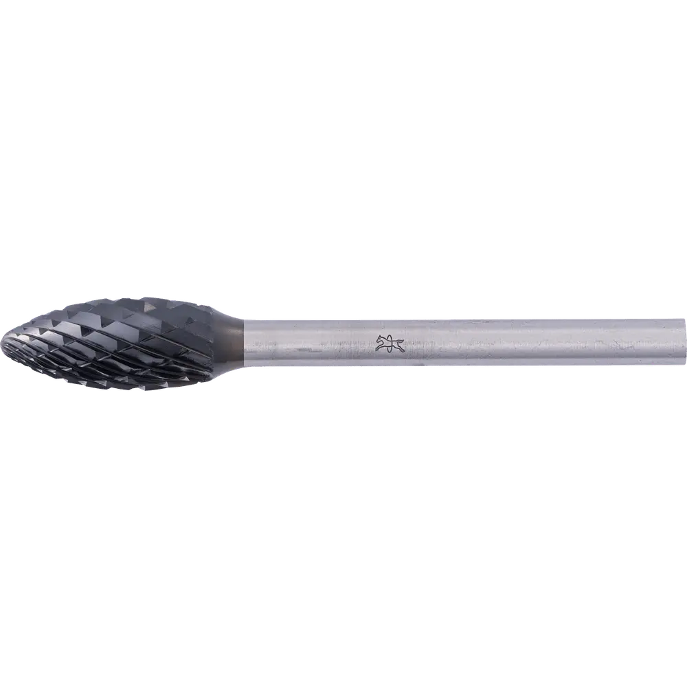 Produktfoto 1 von PFERD TOOLS Hartmetall Hochleistungsfrässtift Flamme B Ø 06x13mm Schaft-Ø 3mm Z3P HICOAT beschichtet universal mittel kreuzverzahnt