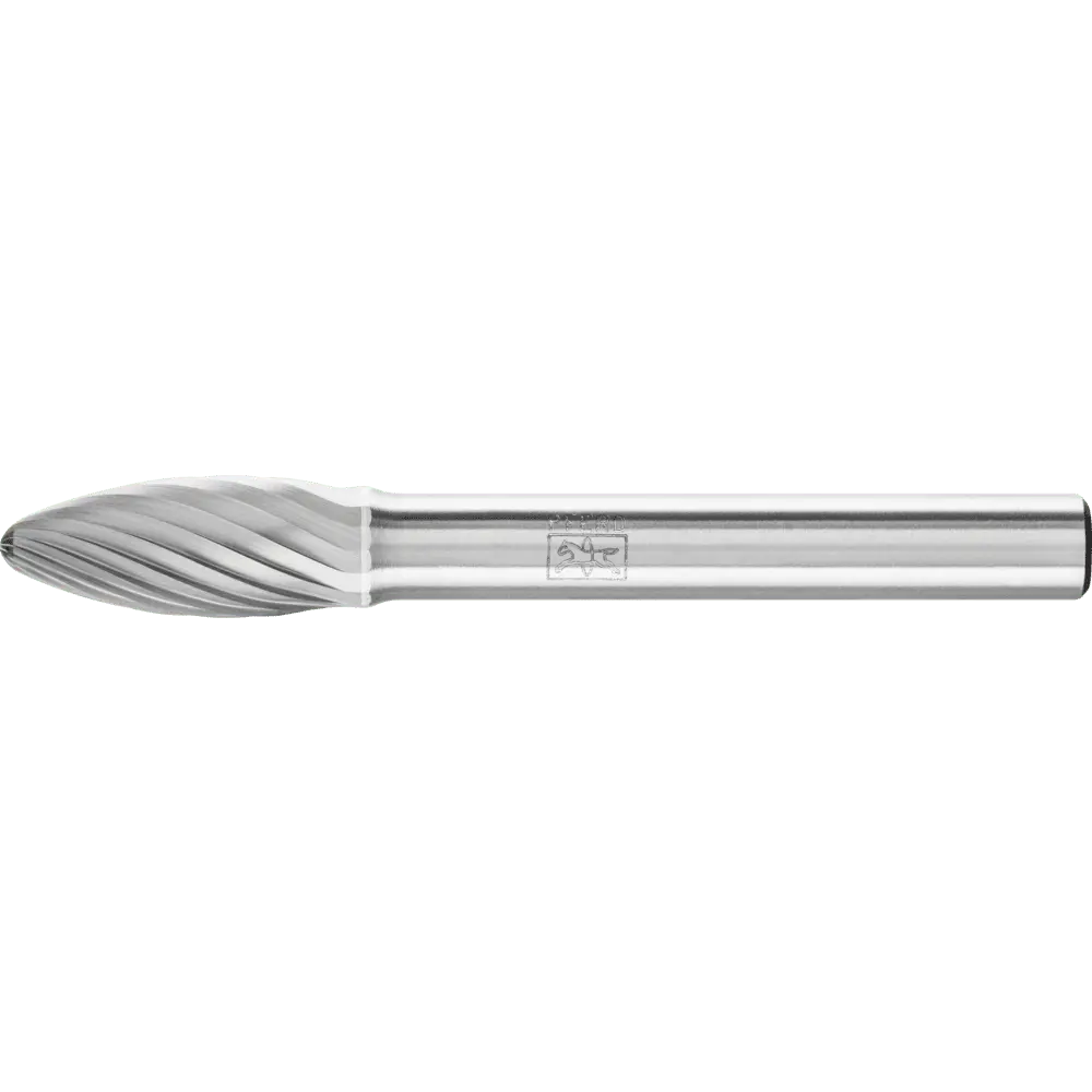 Produktfoto 1 von PFERD TOOLS Hartmetall Frässtift Flamme B Ø 08x20mm Schaft-Ø 6 mm Z3 universal mittel