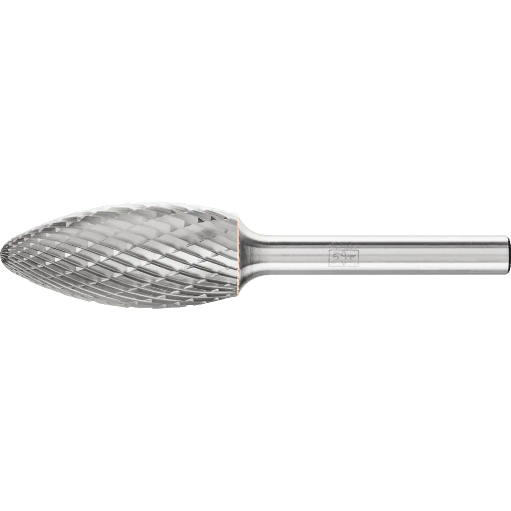 Produktfoto 1 von PFERD TOOLS Hartmetall Frässtift Flamme B Ø 16x35 mm Schaft-Ø 6 mm Z3P universal mittel kreuzverzahnt