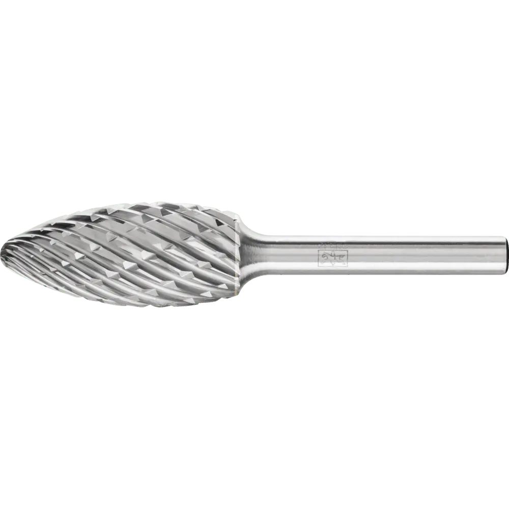 Produktfoto 1 von PFERD TOOLS Hartmetall Hochleistungsfrässtift STEEL Flamme B Ø 16x35 mm Schaft-Ø 6 mm für Stahl