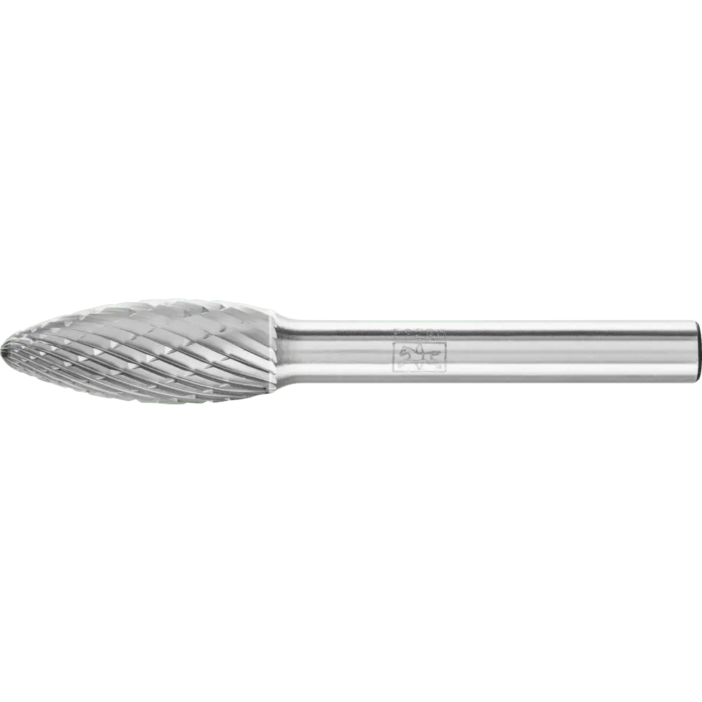 Produktfoto 1 von PFERD TOOLS Hartmetall Frässtift Flamme B Ø 10x25 mm Schaft-Ø 6 mm Z3P universal mittel kreuzverzahnt