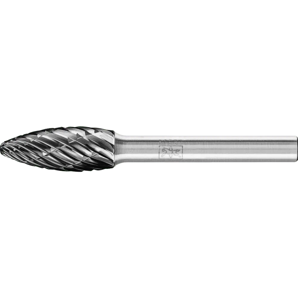 Produktfoto 1 von PFERD TOOLS Hartmetall Hochleistungsfrässtift ALLROUND Flamme B Ø 10x25 mm Schaft-Ø 6 mm HICOAT universal
