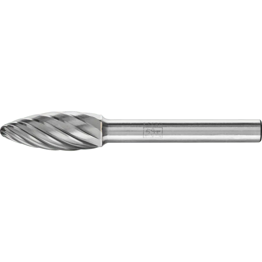 Produktfoto 1 von PFERD TOOLS Hartmetall Hochleistungsfrässtift INOX Flamme B Ø 10x25 mm Schaft-Ø 6 mm für Edelstahl