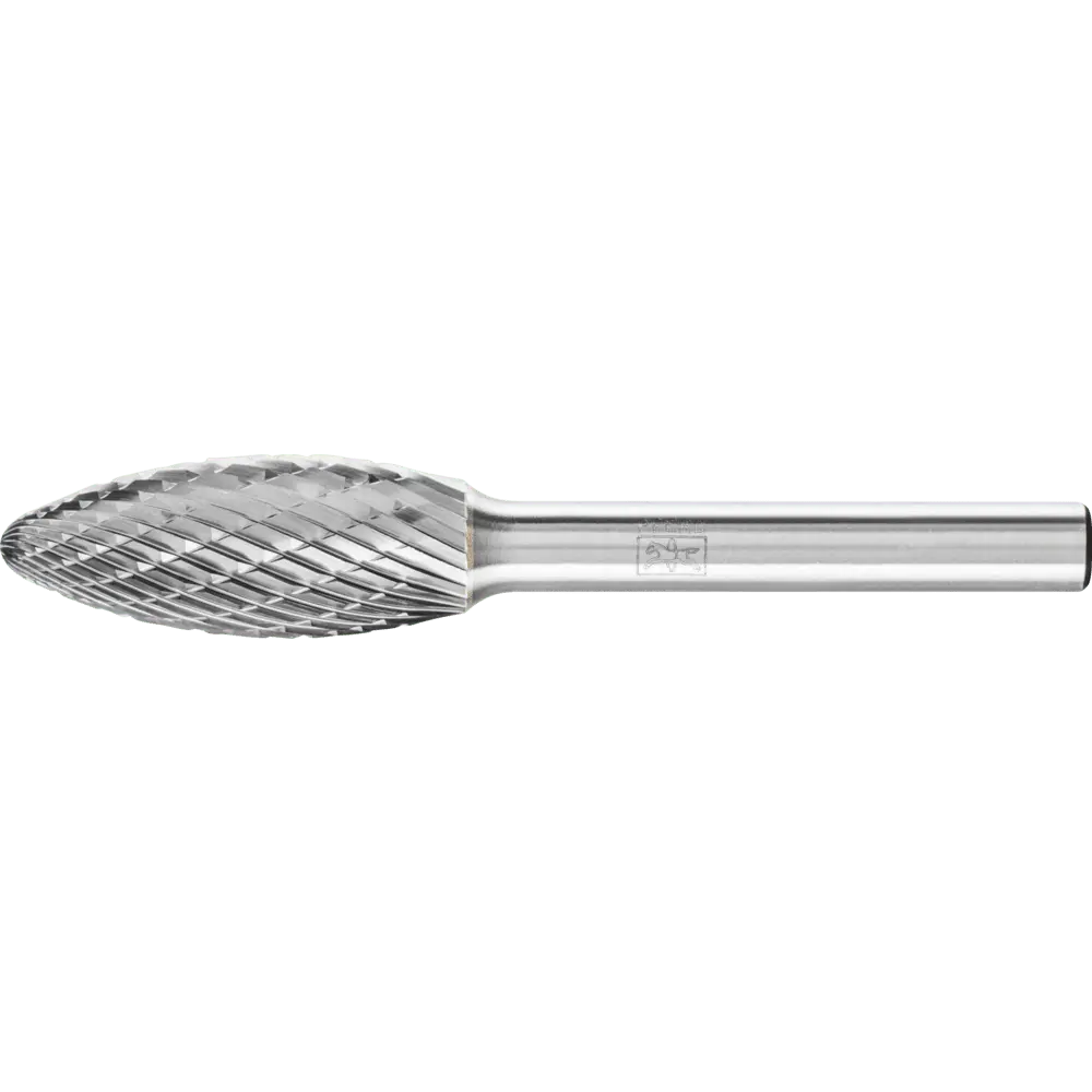 Produktfoto 1 von PFERD TOOLS Hartmetall Hochleistungsfrässtift TOUGH Flamme B Ø 12x30mm Schaft-Ø 6 mm schlagfest